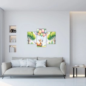 Obraz – Šťastná líška (90x60 cm)