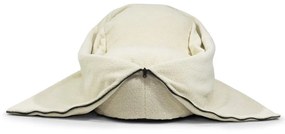 Krémový detský sedací vak z textílie buklé Cocoon 80 – SLOWDOWN