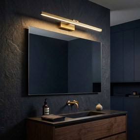 Toolight APP1865-1W, kúpeľňové LED svietidlo, 800 mm, brúsená oceľ, OSW-66021