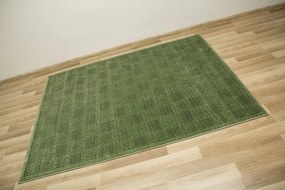 Koberec Teno F0286 geometrický / štvorce, fľaškovo zelený