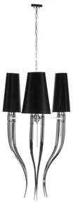 Azzardo AZ1344 - Luster na reťazi DIABLO 6xE14/11W/230V čierna