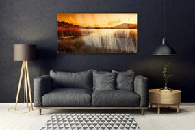 Obraz plexi Jazero príroda západ 120x60 cm