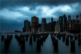 Obraz - Pohľad na mrakodrapy New Yorku (90x60 cm)