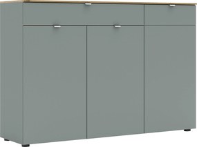 XXXLutz ŠIROKÁ KOMODA, trstinovozelená, 150/101/41 cm - Online Only drobný nábytok - 002737046136