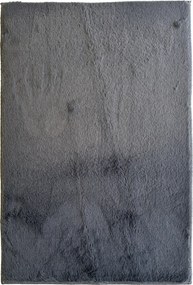 Koberec Puffy 060 Dark Grey – sivý obdĺžnik z Polyester Fur Rozmer: 40x60 cm