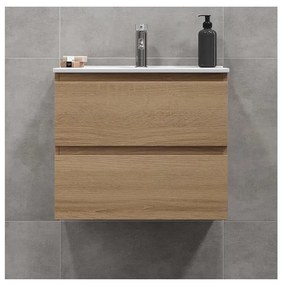 Kúpeľňová skrinka s umývadlom KENWOOD 61 cm dub