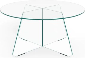 Sklenený konferenčný stolík Samos 80 cm číry