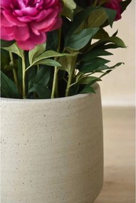 Dizajnový kvetináč SASSO, vláknocement, 32x28 cm, béžový