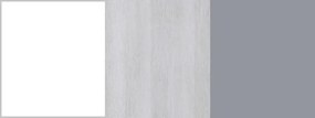 Študentská posteľ s úložným priestorom Beta 120x200cm - biela/dub wilton/šedá