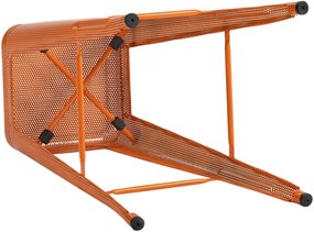 Kovová barová stolička Fletcher (SET 4 ks) - Oranžová