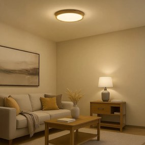 Stropné LED svietidlo Orinoko, 1x LED 36w, 4000k, imitácia dreva