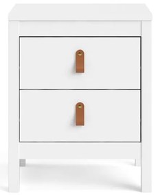 Biely nočný stolík Madrid - Tvilum