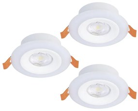 Eglo 901117- SADA 3xLED RGB Stm. kúpeľňové svietidlo CALONGE 3,8W/230V IP44 + DO