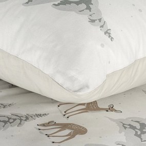 VIANOČNÉ RENFORCÉ OBLIEČKY FAWN 160X200 CM, 2 KS 70X80 CM VZOROVANÉ