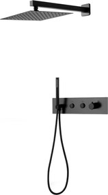Mexen Azul zabudovaná sprchová sada, čierna - 7629-03-70