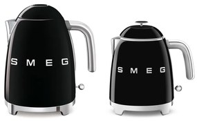 Čierna rýchlovarná kanvica z nehrdzavejúcej ocele 800 ml Retro Style – SMEG
