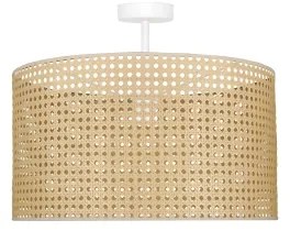 Duolla - Prisadený luster ROLLER RATTAN 1xE27/15W/230V pr. 45 cm béžová