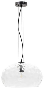 Čierne závesné svietidlo so skleneným tienidlom ø 40 cm Balma – Kave Home