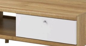 Konferenčný stolík Primo, dub riviera/biely