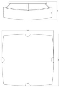 GLOBO 40403-2 - Stropné svietidlo PARANJA 2xE27/60W/230V