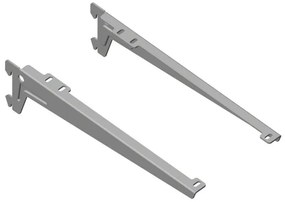 Nosníky ANGLE pre ELEMENT SYSTEM sada 2 ks, hĺbka 380 mm, farba sivá