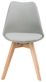 ModernHome Súprava 4 jedálenských stoličiek + vankúšiky