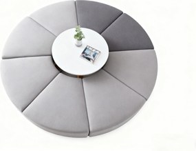 Sedačka LEA, trojuholník, tmavo sivá