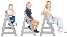 roba Detská drevená vysoká jedálenská stolička Sit Up (sivá/flex)  (100306933)