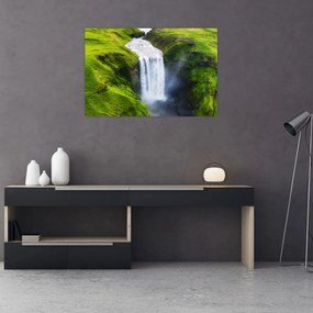 Obraz - Vodopád Skogafoss (90x60 cm)