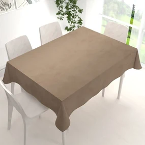 Biante Zamatový obdĺžnikový obrus Velvet Premium SVP-034 Kávovo hnedý 140x220 cm