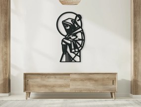 drevko Drevená nálepka Dobrý Pastier Rozmer obrazu: 44,5 x 25 cm, Farba dekorácie: Čierna