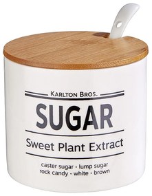 KARLTON BROS. Dóza na cukor s porcelánovou lyžičkou 280 ml