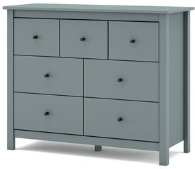 Komoda sivozelená z borovicového dreva 110x80x40 cm Misti – Marckeric
