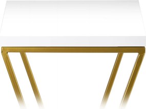 STOJAN NA KVETINÁČ LOFT6 70X24X24 CM ZLATÁ/BIELA