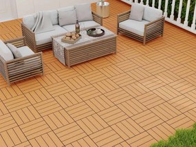 WPC dlaždica LEGI BASE 30 x 30 cm, teak
