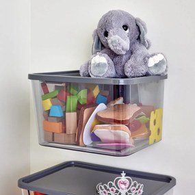 Vnútorný úložný box s vekom z recyklovaného plastu iD Wallspace – iDesign