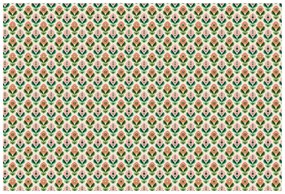 Samolepiaca tapeta retro kvetinový vzor v pastelových tónoch