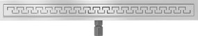 Mexen Flat nerezový sprchový žľab 90 cm vzor M15, 1024090-15