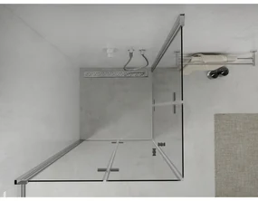 Mexen Lima Duo sprchovací kút 80 x 80 cm, 6mm sklo, číre sklo / chrómový profil, 856-080-080-02-00