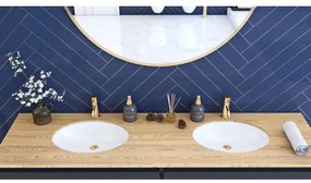 REA-U6330 - Zapustené umývadlo NEL 39x47,5 cm keramika/lesklá biela