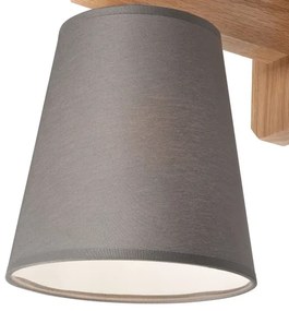 Nástenné svietidlo ANDREA 1xE27/60W/230V dub/šedá