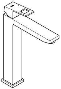 GROHE 23406AL0 - Umývadlová batéria EUROCUBE veľkosť XL grafit