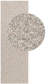 ELLE Decoration, DOPREDAJ: 80x240 cm Běhoun Wolly Ultra 106230 Dark Cream z kolekce Elle, 80x240, béžová, obývacia izba