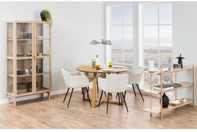 Kulatý jídelní stůl Malika 120 cm dub přírodní