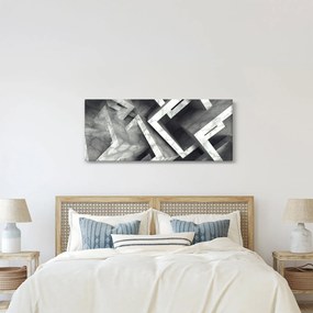 Abstraktný obraz kociek (120x50 cm)
