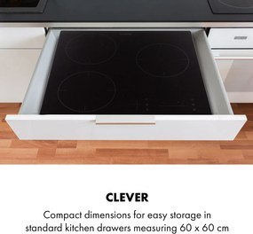 Klarstein TrinityCook, indukčná varná doska, 3400 W, dotykové ovládanie, sklo