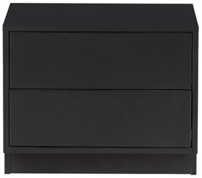 Čierny modulárny TV stolík z borovicového dreva 50x40 cm Finca – WOOOD