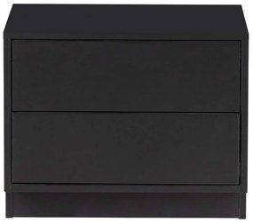 Čierny modulárny TV stolík z borovicového dreva 50x40 cm Finca – WOOOD