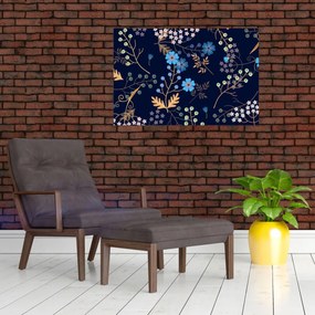 Obraz - Jesenné kvety (90x60 cm)