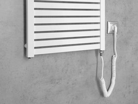 Aqualine Aqualine, TONDI-E elektrické vykurovacie teleso, rovné, 450x1330 mm, 500W, biela, DE470T
